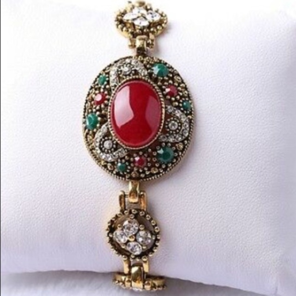 ❤️gorgeous ruby&emerald vintage noble Turkish